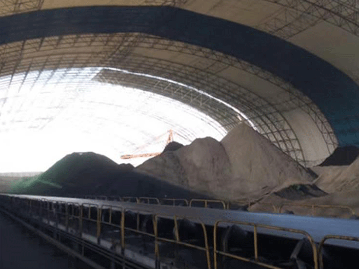 万宁煤棚料仓网架